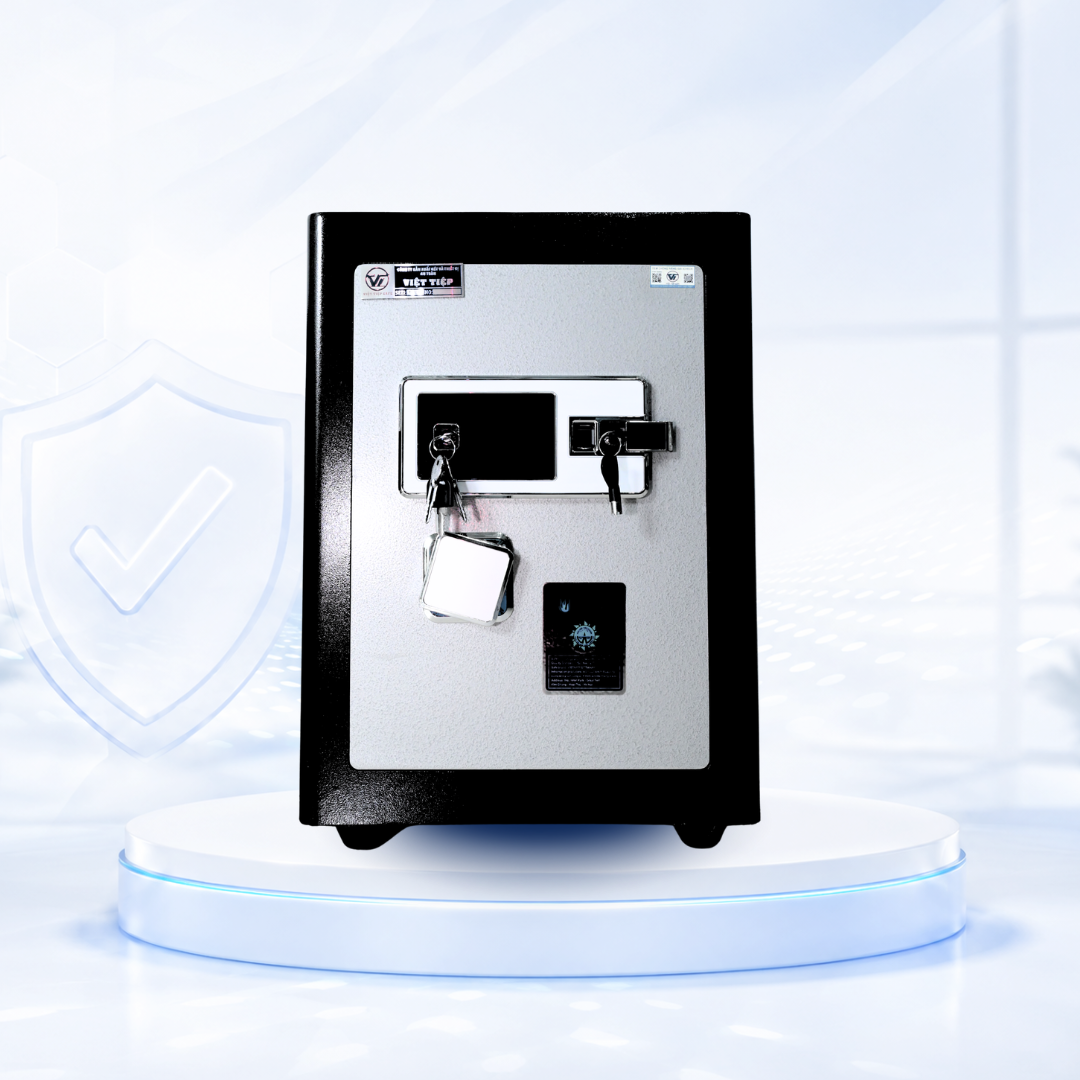 Két sắt Việt Tiệp Mẫu VT51 khóa vân tay điện tử cánh đen Két sắt Việt Tiệp Mẫu VT51 khóa vân tay điện tử cánh đen