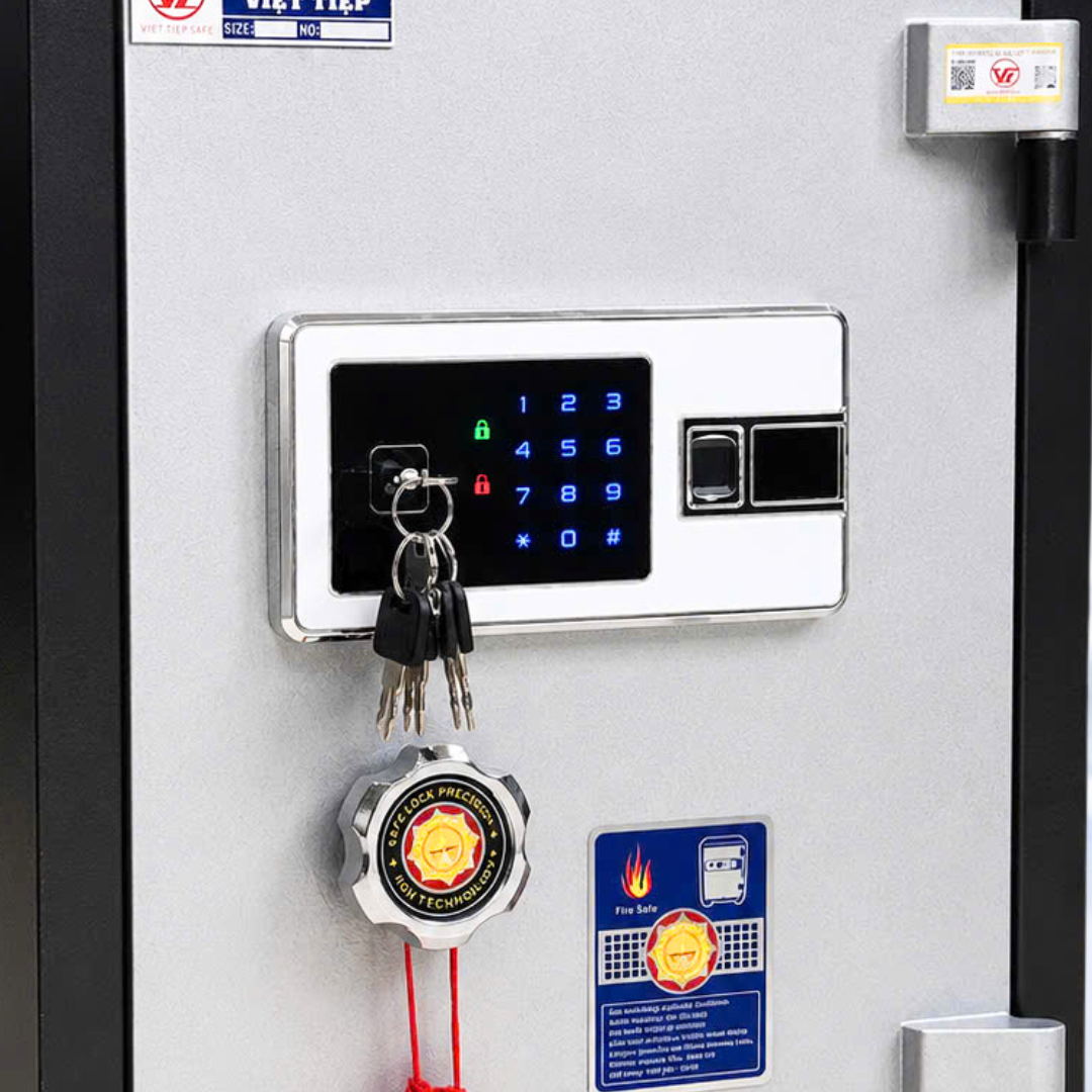 Két sắt Việt Tiệp Mẫu VT51 khóa vân tay điện tử cánh bạc Két sắt Việt Tiệp Mẫu VT51 khóa vân tay điện tử cánh bạc