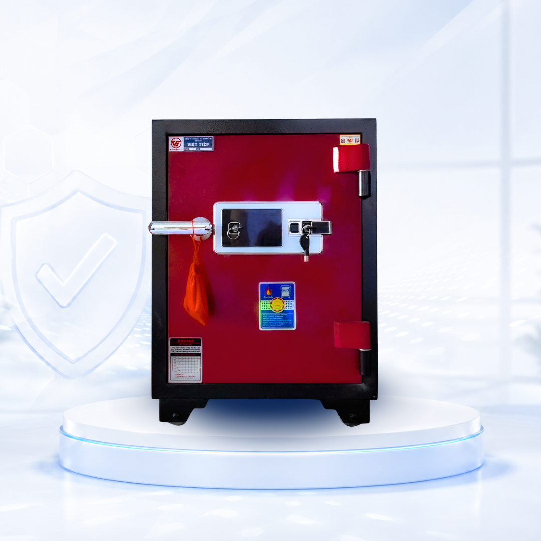 Két sắt Việt Tiệp Mẫu VT51 khóa vân tay điện tử cánh xanh Két sắt Việt Tiệp Mẫu VT51 khóa vân tay điện tử cánh xanh